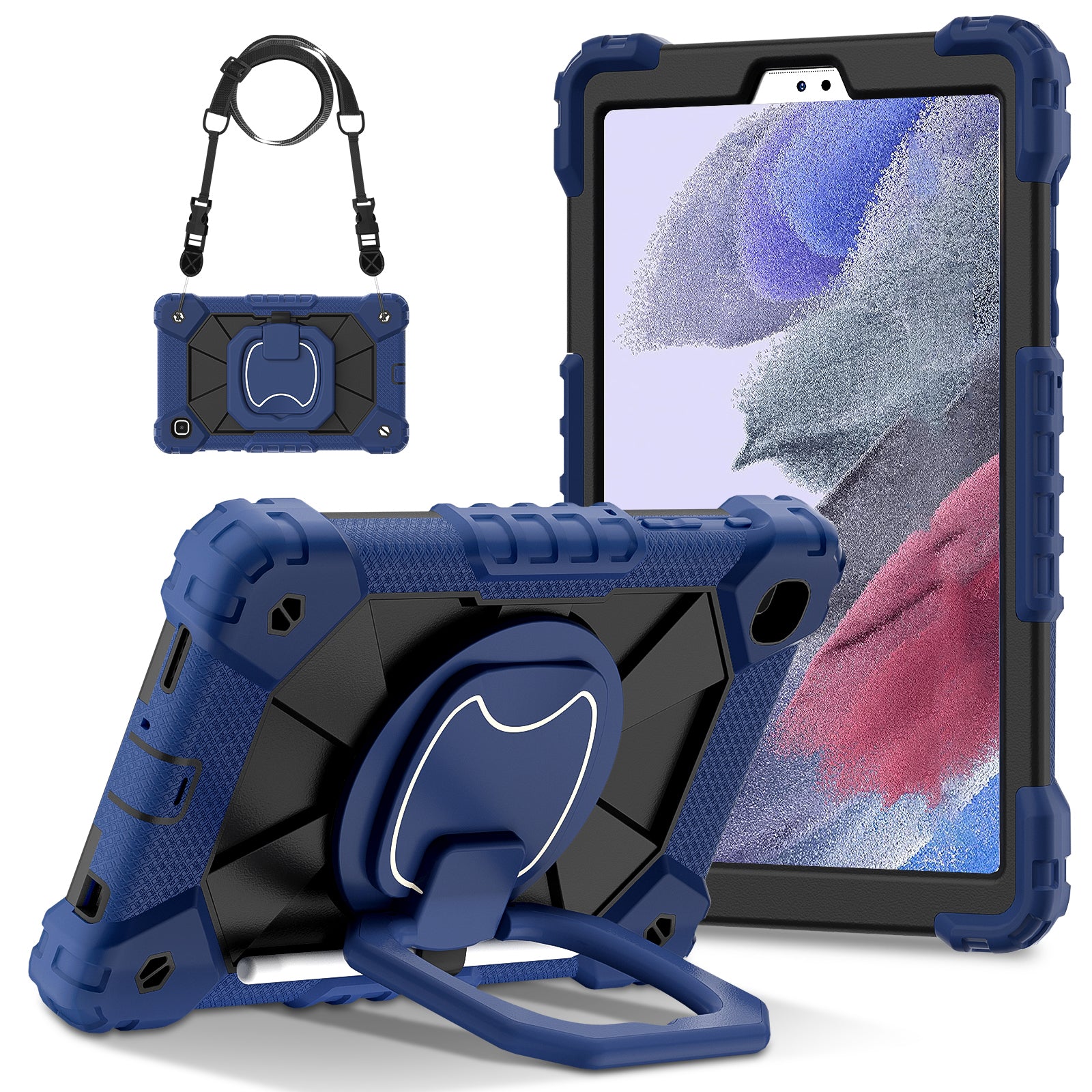 C3 Rugged Case for Samsung Galaxy Tab A7 Lite 8.7-inch T220 / T225 Kickstand Cover with Shoulder Strap C3 Rugged Case for Samsung Galaxy Tab A7 Lite 8.7-inch T220 / T225 Kickstand Cover with Shoulder Strap